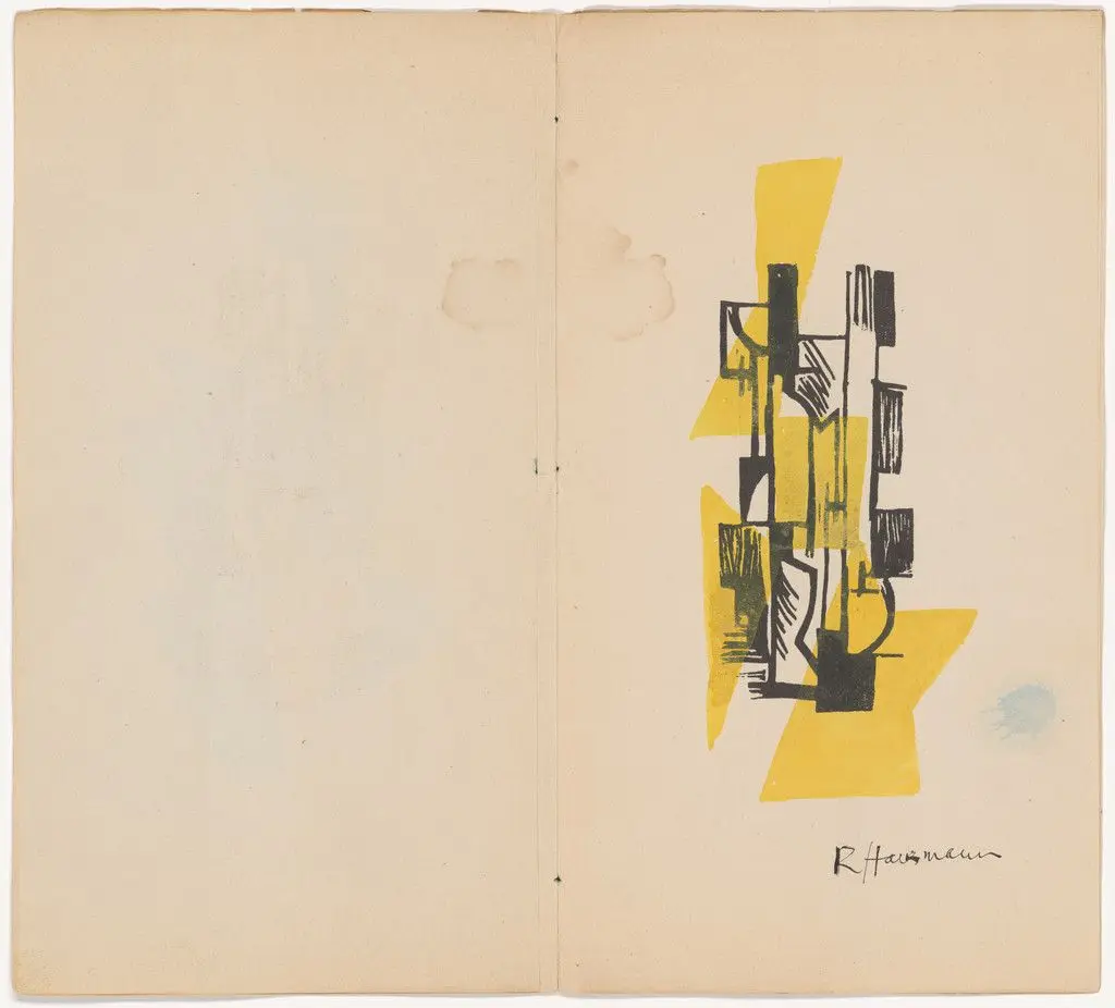 Plate (folio 4) from Material der Malerei Plastik Architektur by Raoul Hausmann