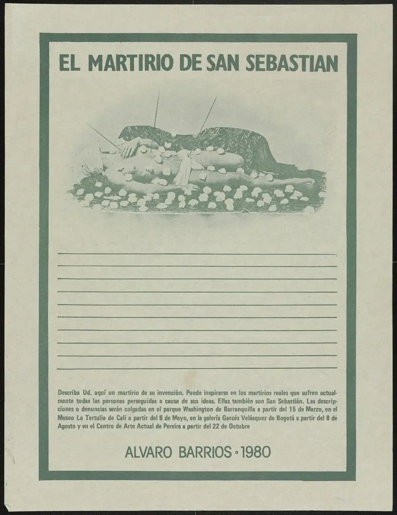 Popular Print "The Martyrdom of Saint Sebastian" by Álvaro Barrios
