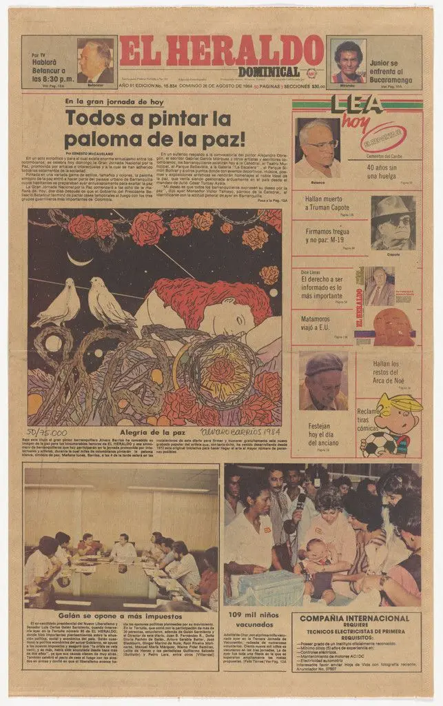 Popular Print "Allegory of Peace" by Álvaro Barrios