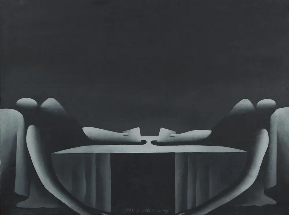 Post-Classical—Death of Marat B by Wang Guangyi