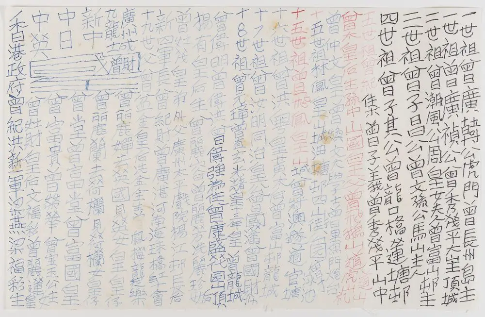 Untitled by Tsang Tsou-choi (a.k.a. King of Kowloon)