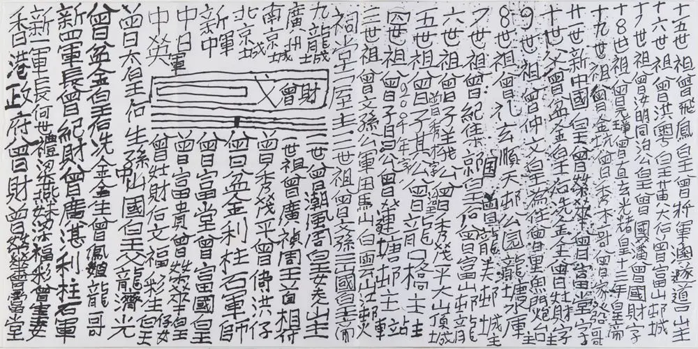 Untitled by Tsang Tsou-choi (a.k.a. King of Kowloon)