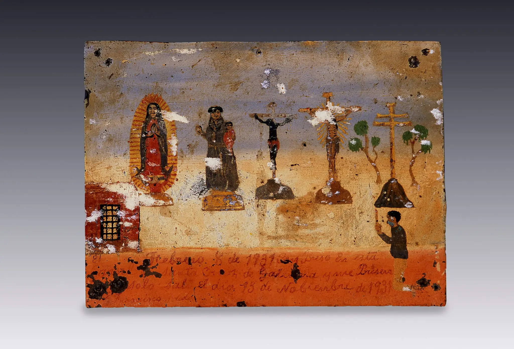 Retablo a la Santa Cruz de Culiacan by Anonimo