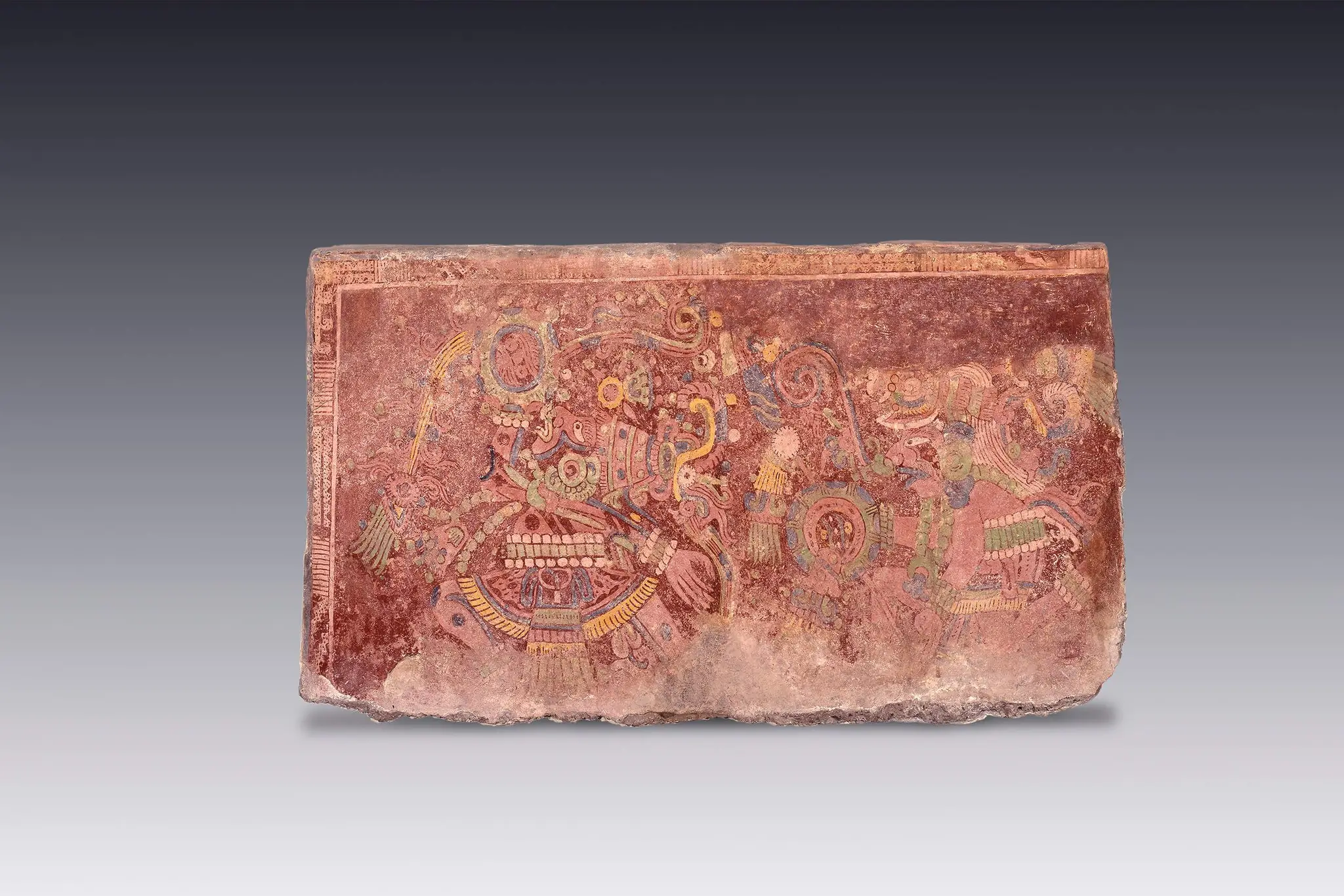 Escena de danza-lucha entre dos dioses by Teotihuacana