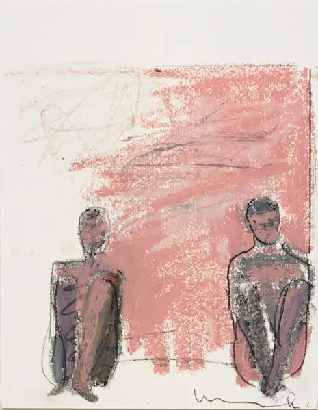 Arcos De Geso Preparatory Drawing Study IV by Manuel Neri