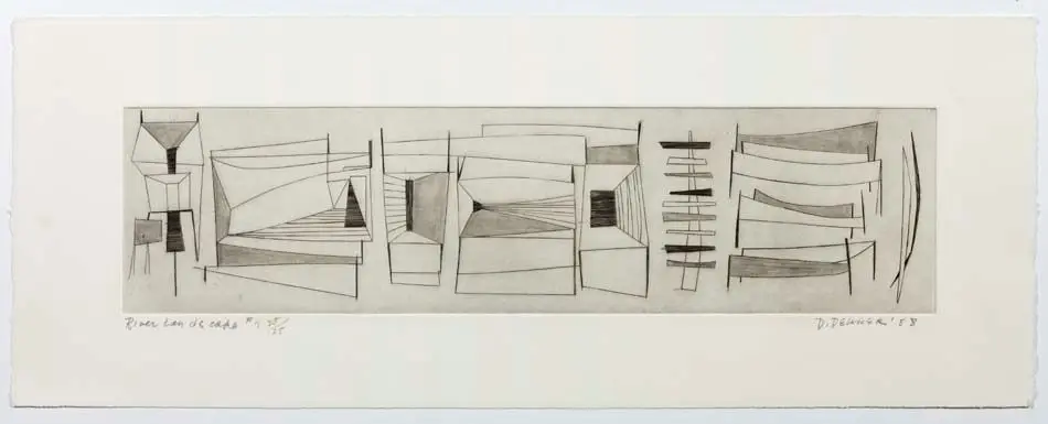 River Landscape #4 by Dorothy Dehner