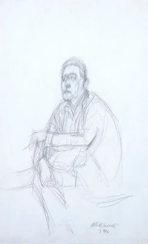 Portrait of Gruber, also called Man Smoking (Homme fume) by Alberto Giacometti