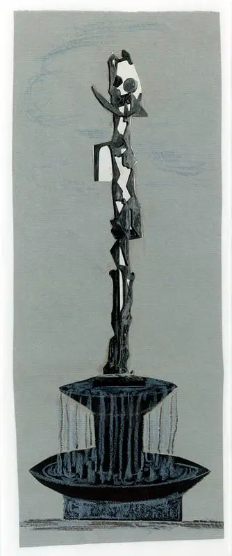 Untitled (Study for Woman and Man in a Cathedral) by David Smith