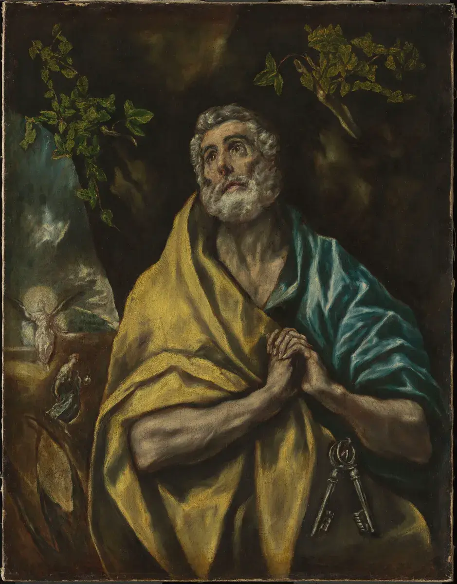 Den angrende Peter [Maleri] by El Greco