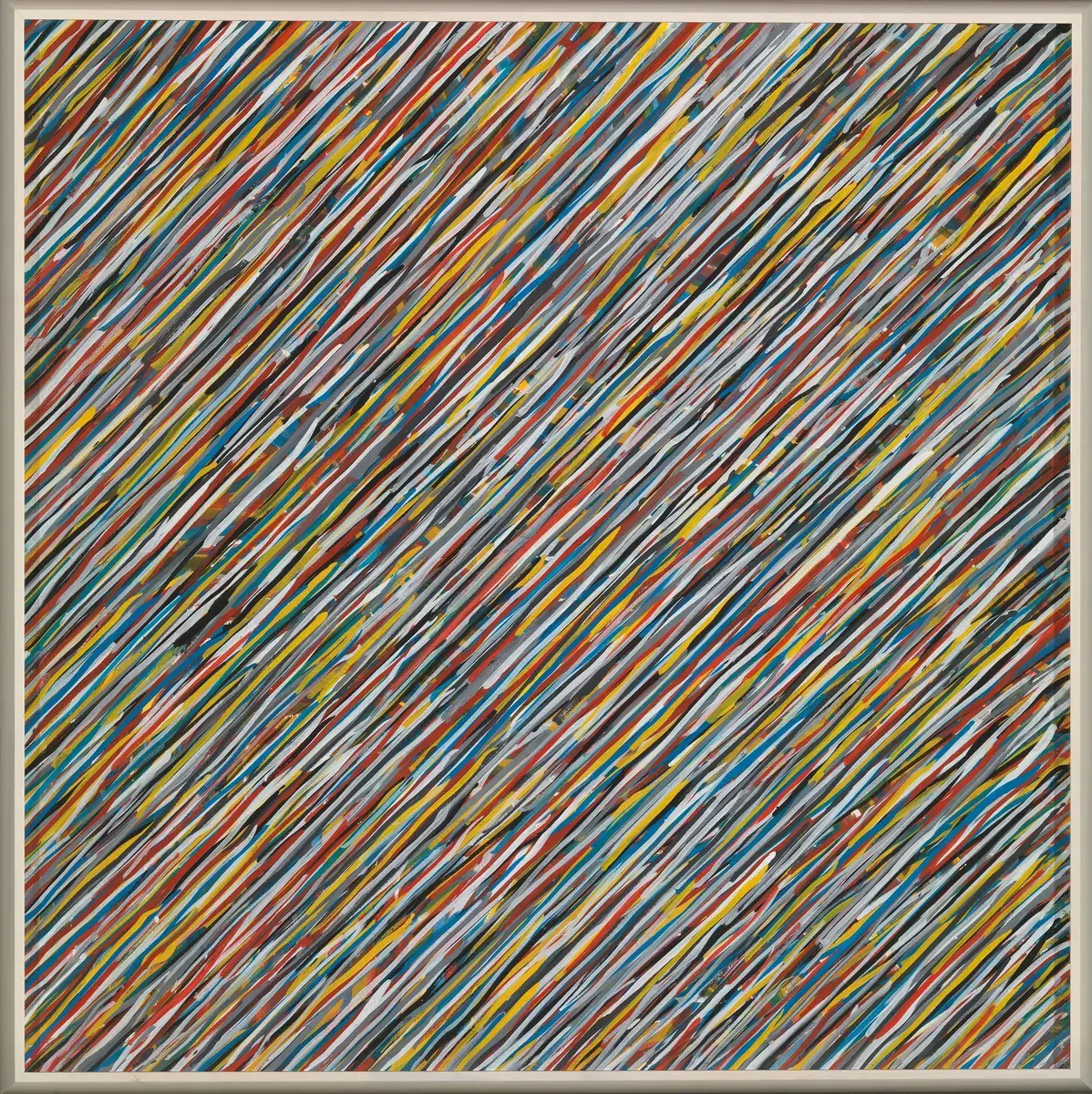 Wavy Brushstrokes [Tegning] by LeWitt, Sol