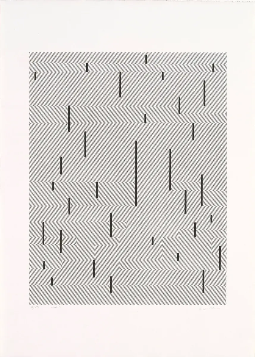 With Verticals 1946 [Grafikk] by Albers, Anni