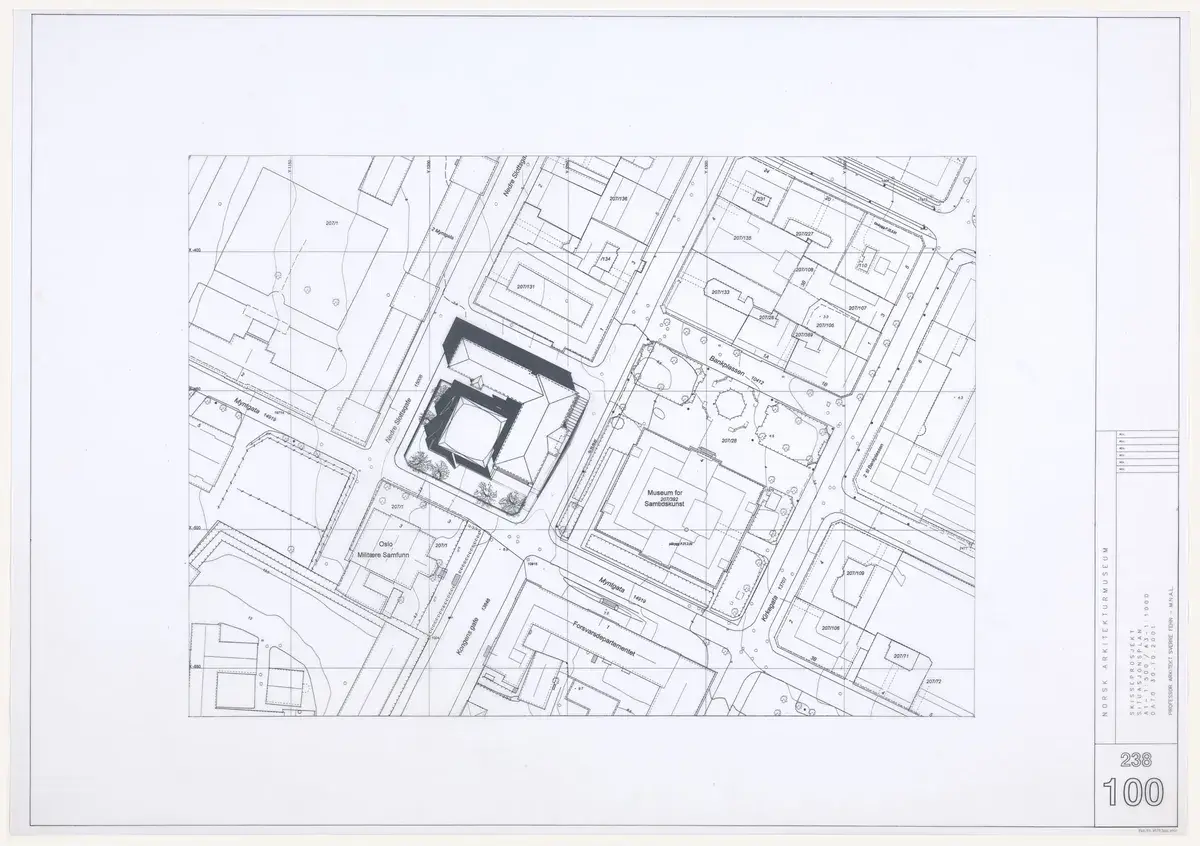 Arkitekturmuseet [Situasjonsplan] by Fehn, Sverre