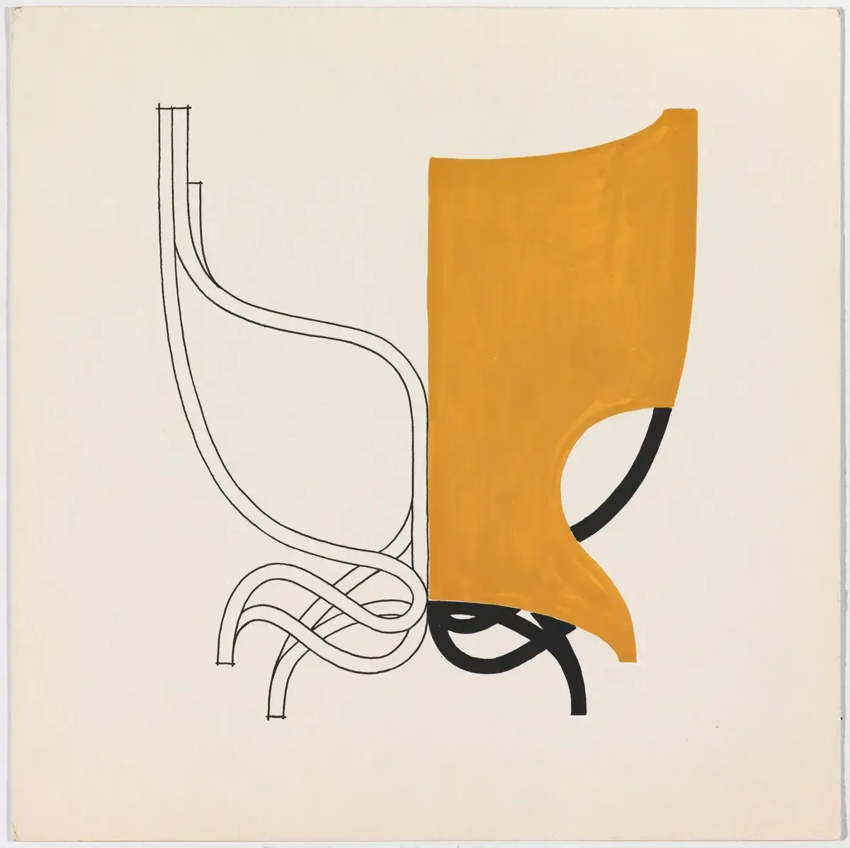 Chair, Project for the MoMA competition Designs for Modern Furniture [Oppriss] by Utzon, Jørn