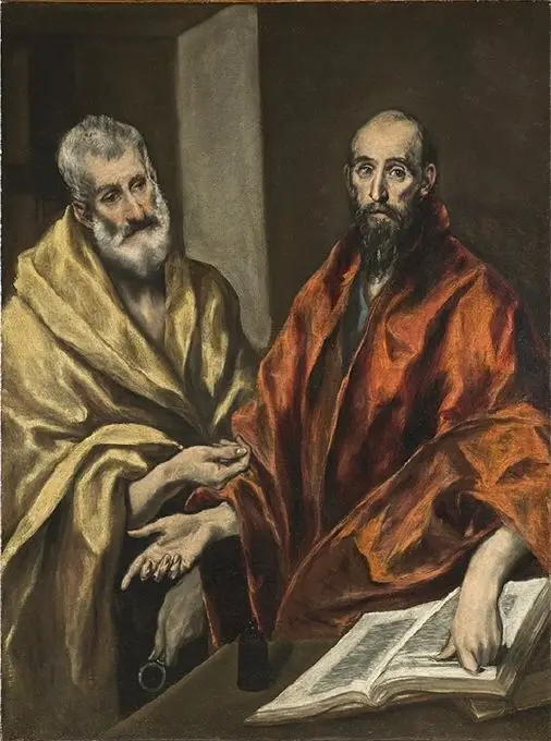 Apostlarna Petrus och Paulus by El Greco