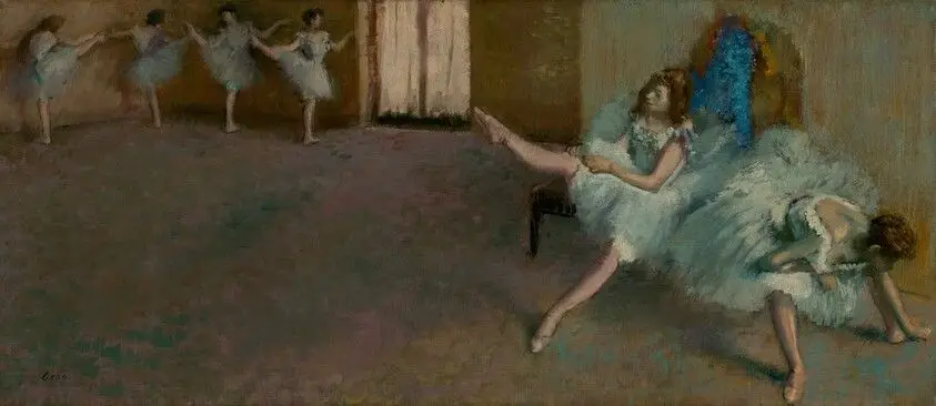 Before the Ballet by Degas, Edgar