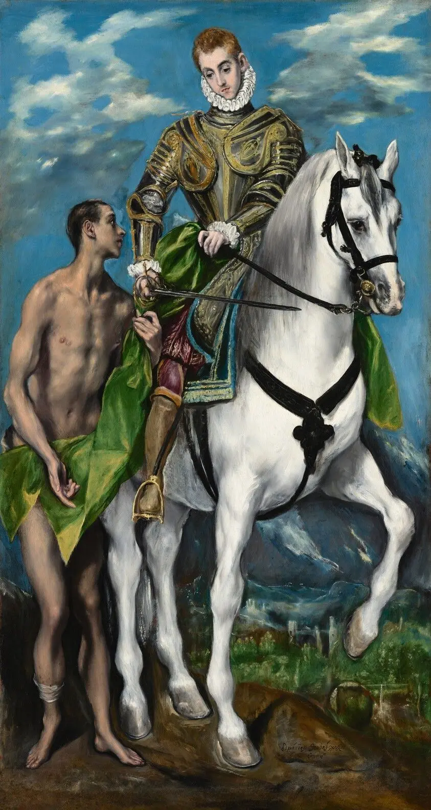 Saint Martin and the Beggar by El Greco