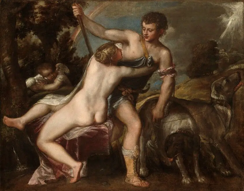 Venus and Adonis by Titian