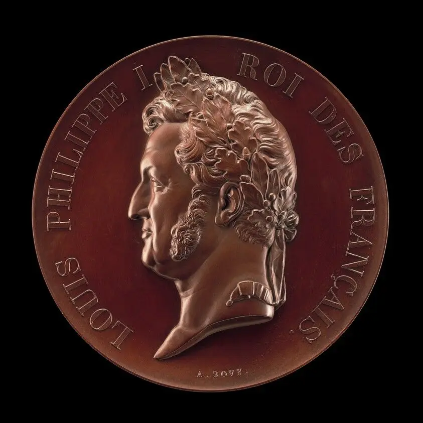Louis Philippe, 1773-1850, King of the French 1830-1848 [obverse] by Bovy, Antoine