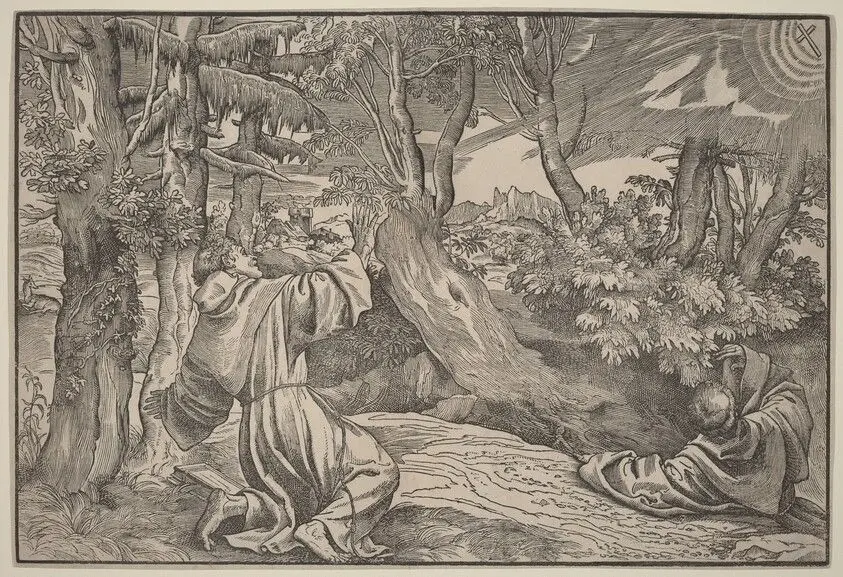 Saint Francis Receiving the Stigmata by Titian