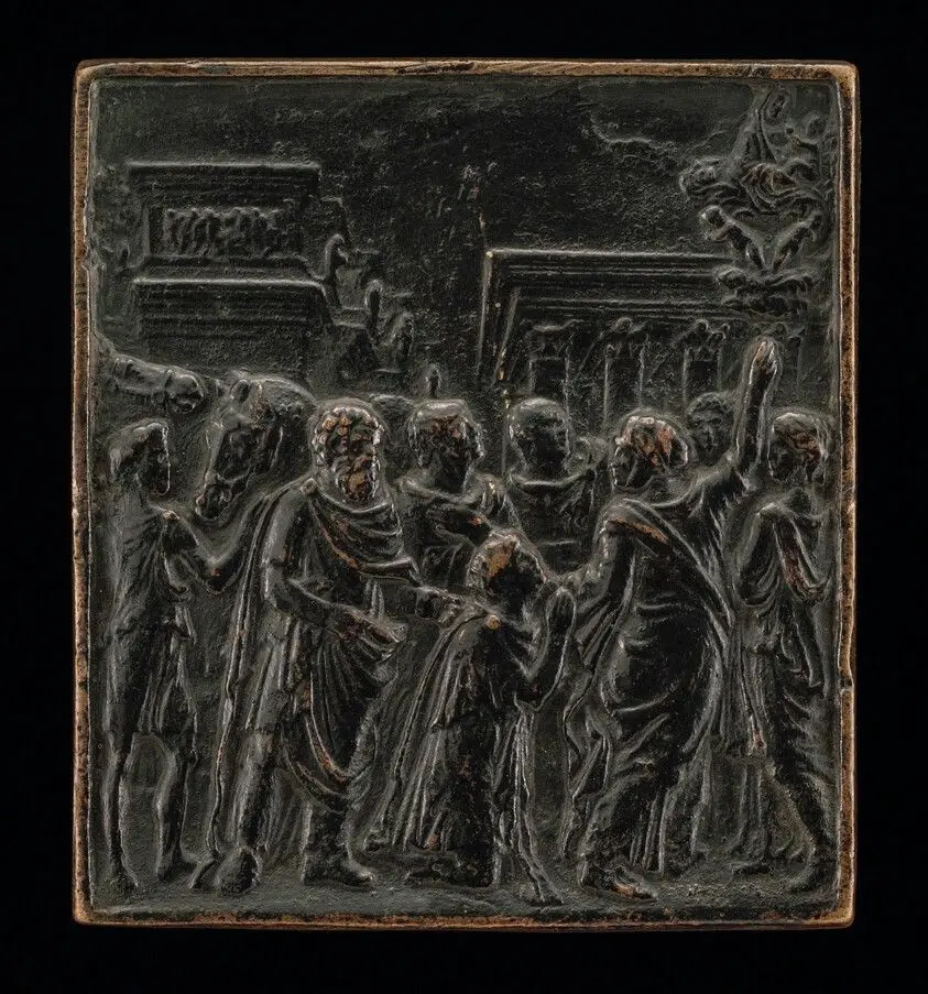 Augustus and the Sibyl by Briosco, called Riccio, Andrea