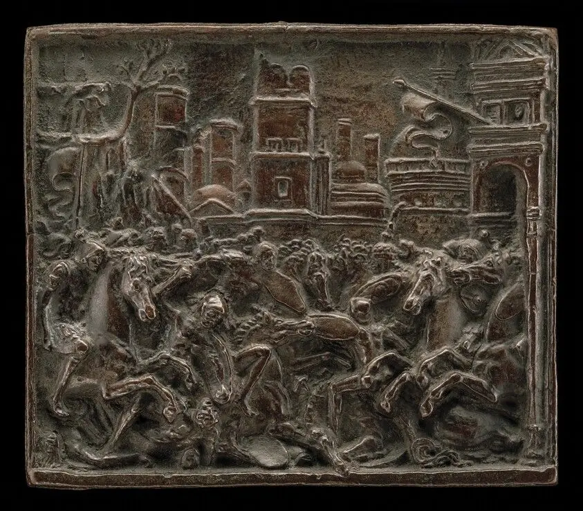 Combat at a City Gate by Briosco, called Riccio, Andrea