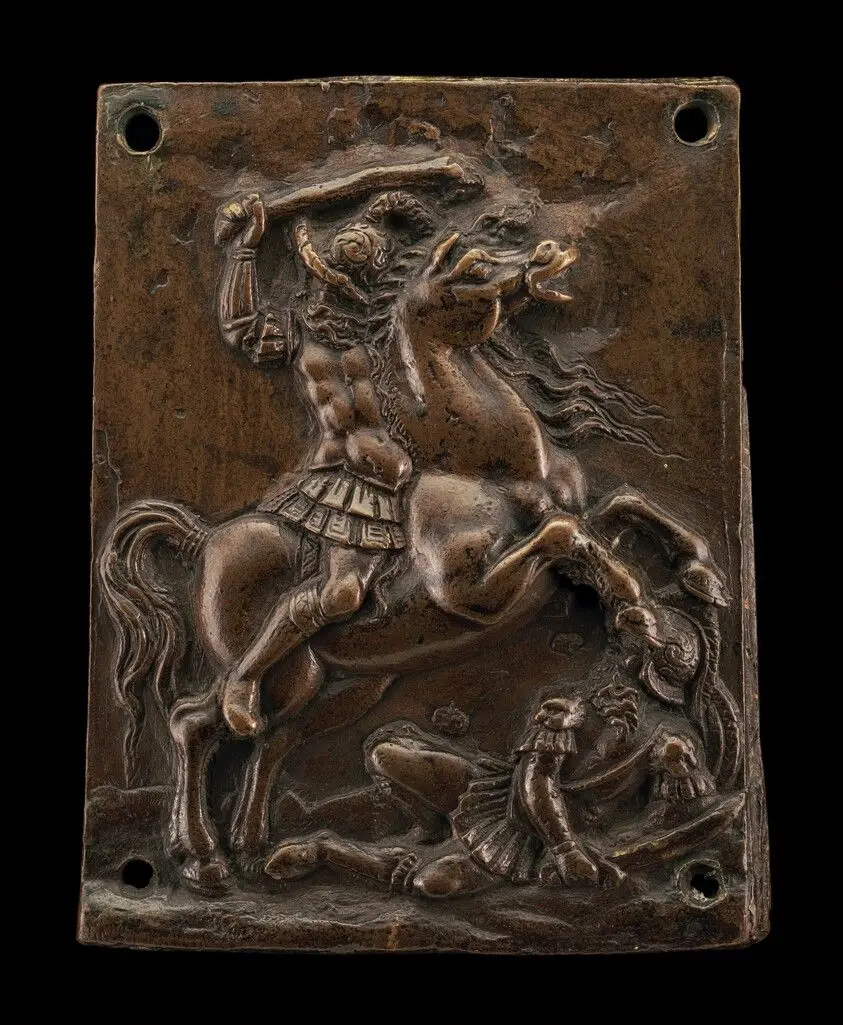 Horseman and Foot-Soldier by Briosco, called Riccio, Andrea