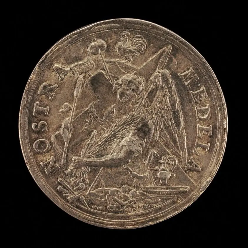 Angel with the Instruments of the Passion [reverse] by Dadler, Sebastian