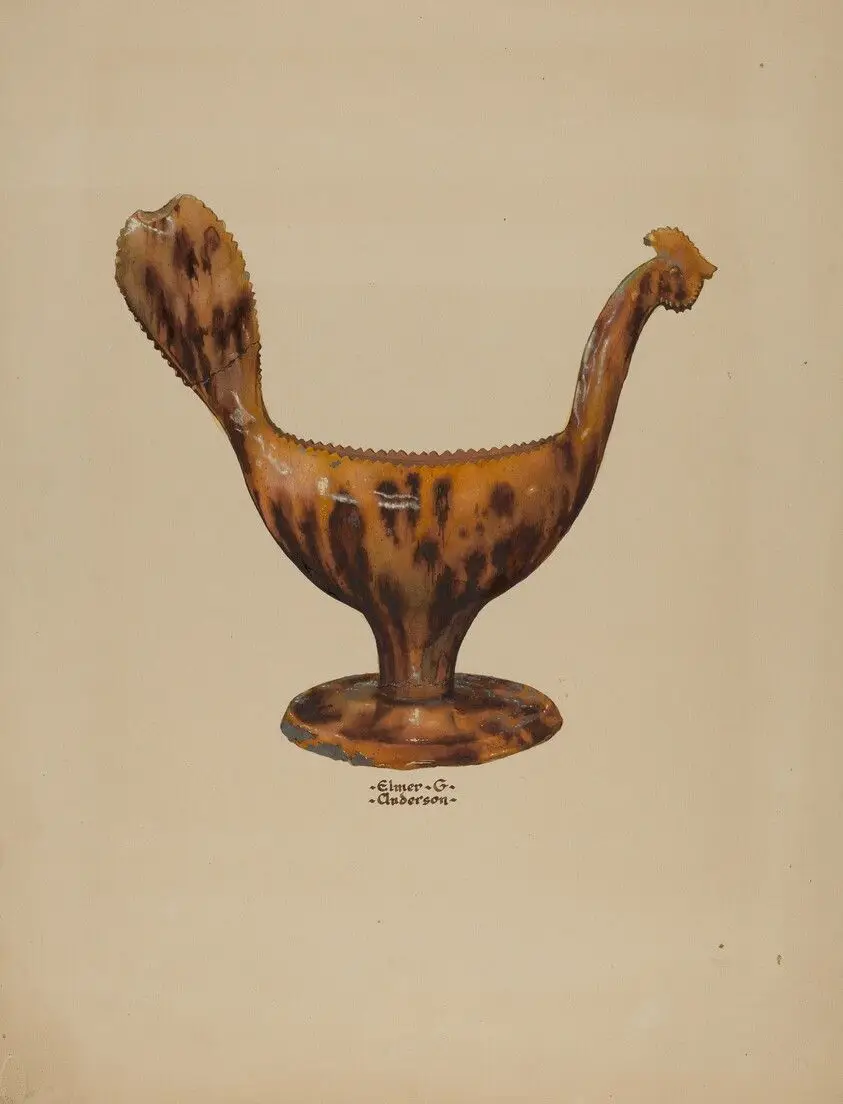 Pa. German Gravy Boat by Anderson, Elmer G.
