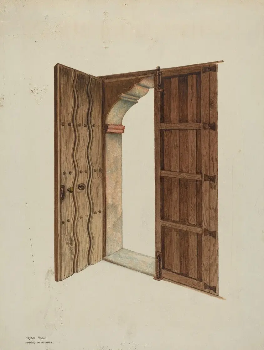 Mission Church Doors and Doorway by Brown, Dayton