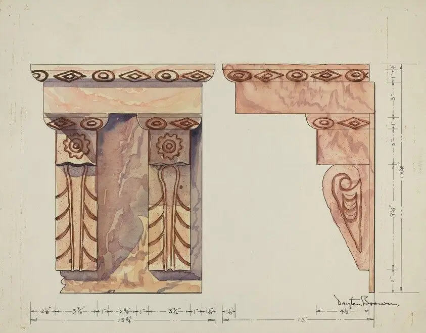 Wall Bracket (Ecclesiastical) by Brown, Dayton