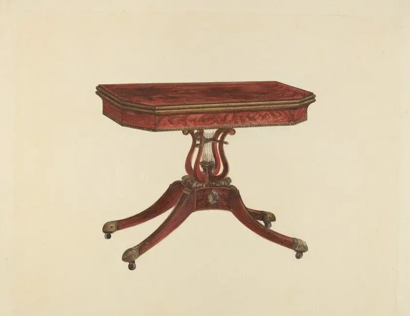 Card Table by Aloisi, Anna
