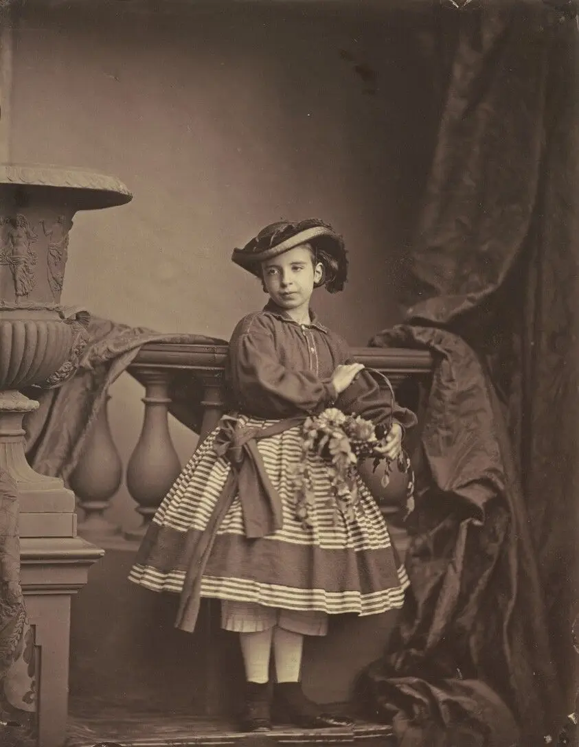 Portrait of a Girl by Adam-Salomon, Antoine Samuel