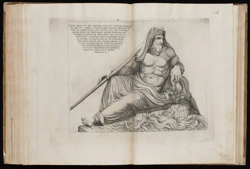 The Statue of Oceanus by Beatrizet, Nicolas