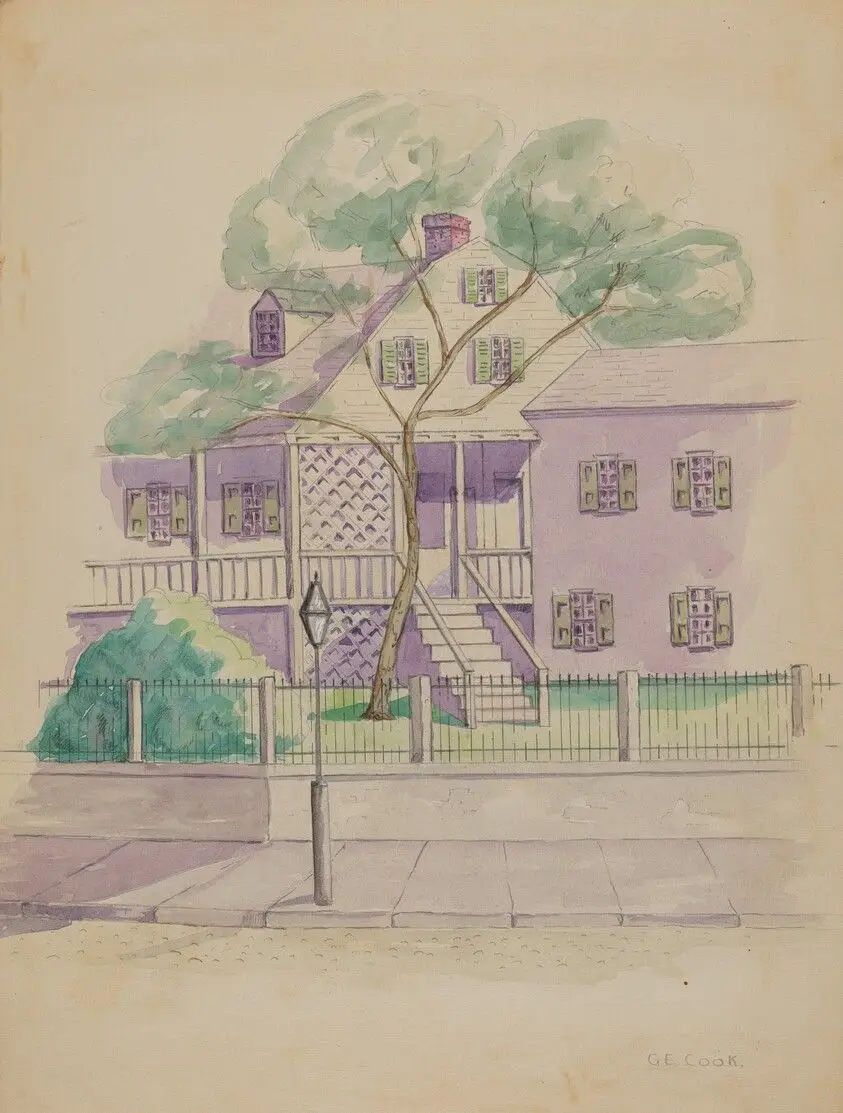 Old Dutch Farmhouse by Cook, Gladys