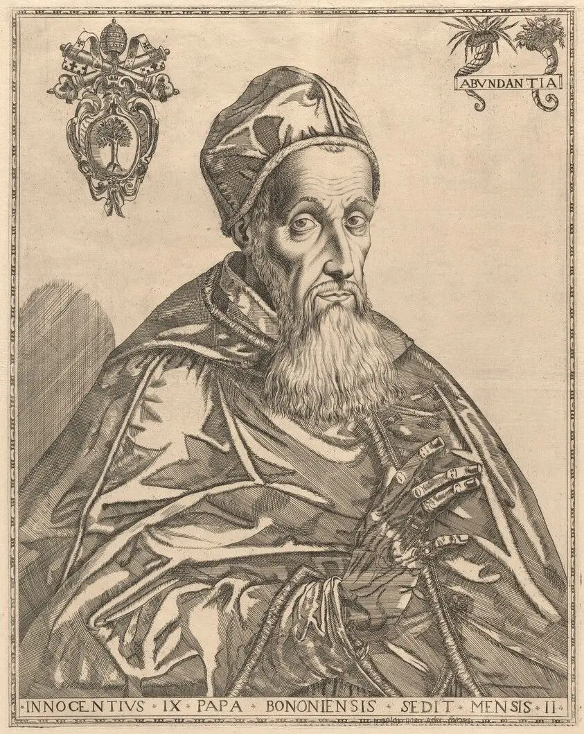 Portrait of Pope Innocent IX by Aelst, Nicolaes van
