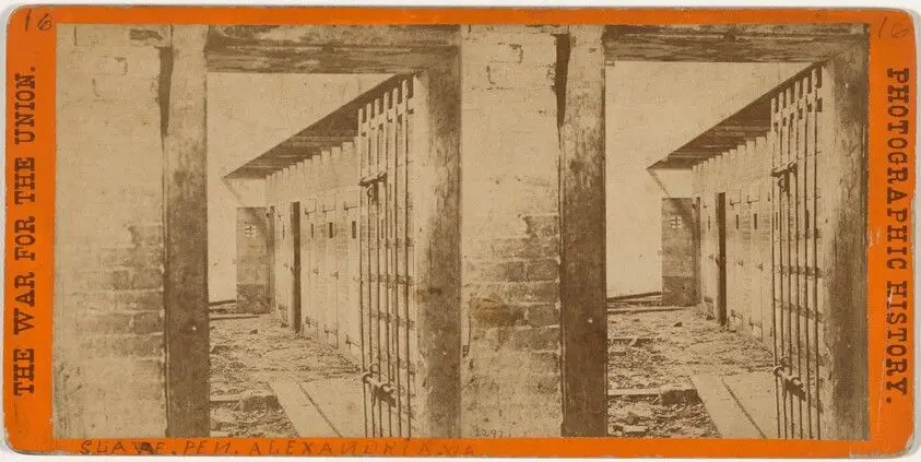 "Slave Pen, Alexandria, Virginia" by Brady's National Photographic Portrait Galleries