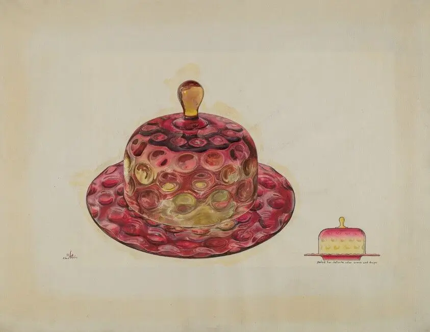 Butter Dish (Ameberina) by Atkinson, Ralph