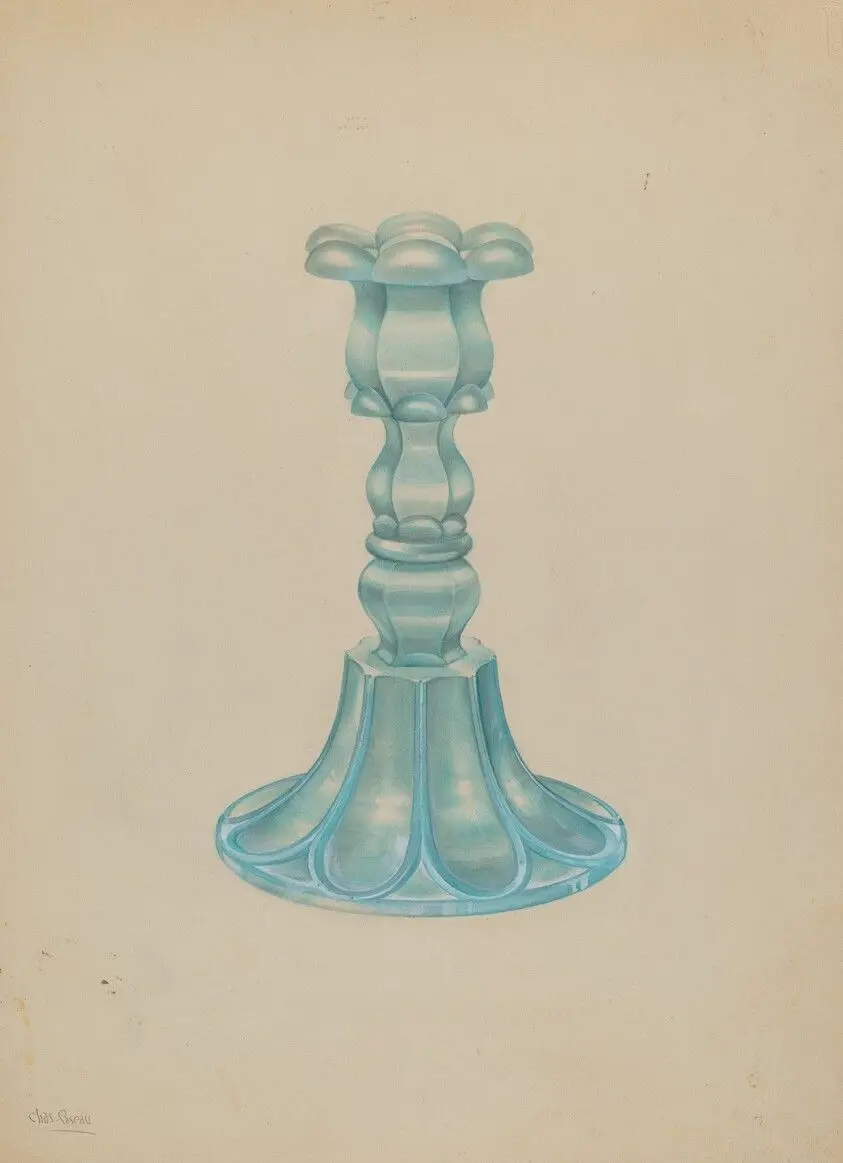 Candlestick by Caseau, Charles
