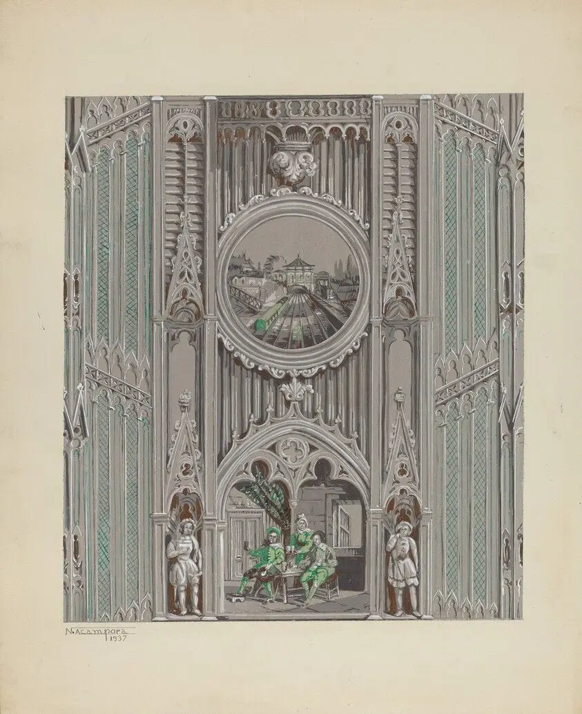 Wall Paper and Border by Acampora, Nicholas