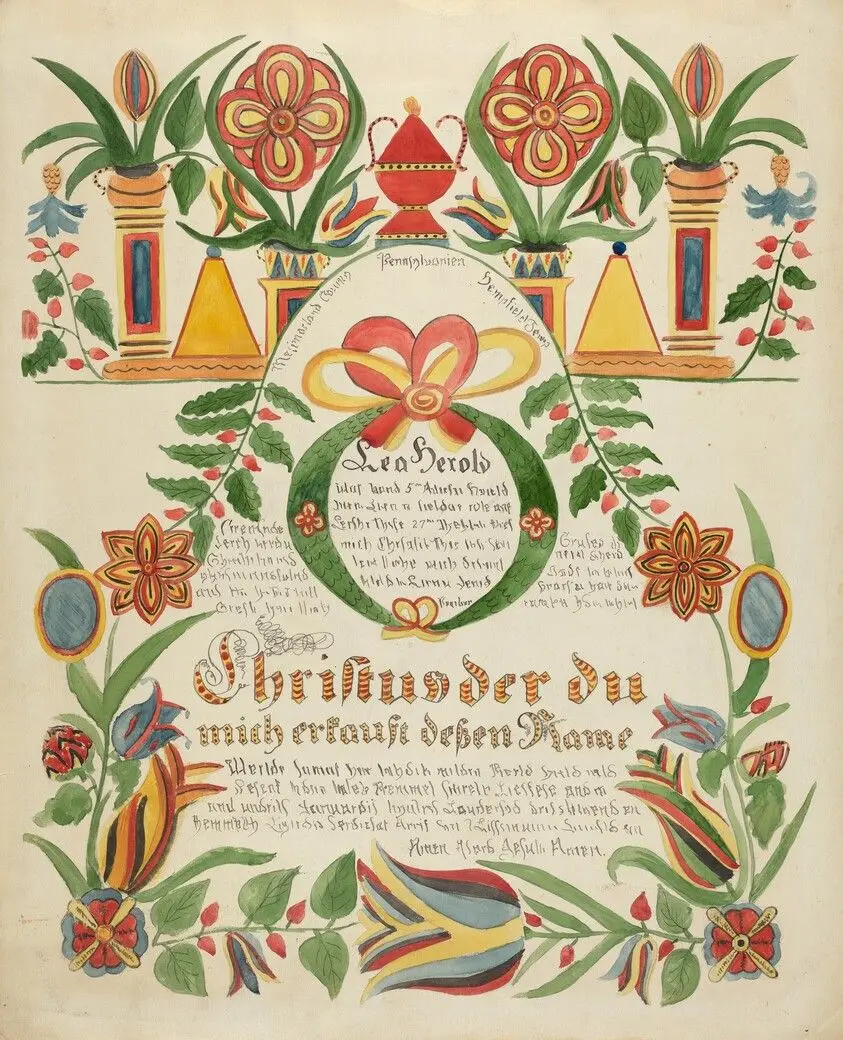 Baptismal Certificate by Atkinson, Ralph
