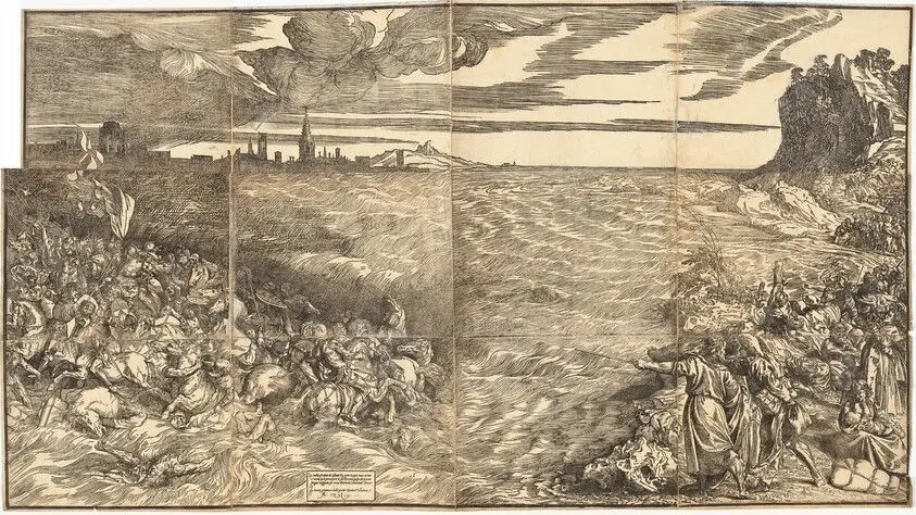 The Submersion of Pharoah's Army in the Red Sea by Titian
