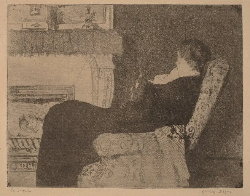 Before the Fireplace (No. 1) by Cassatt, Mary