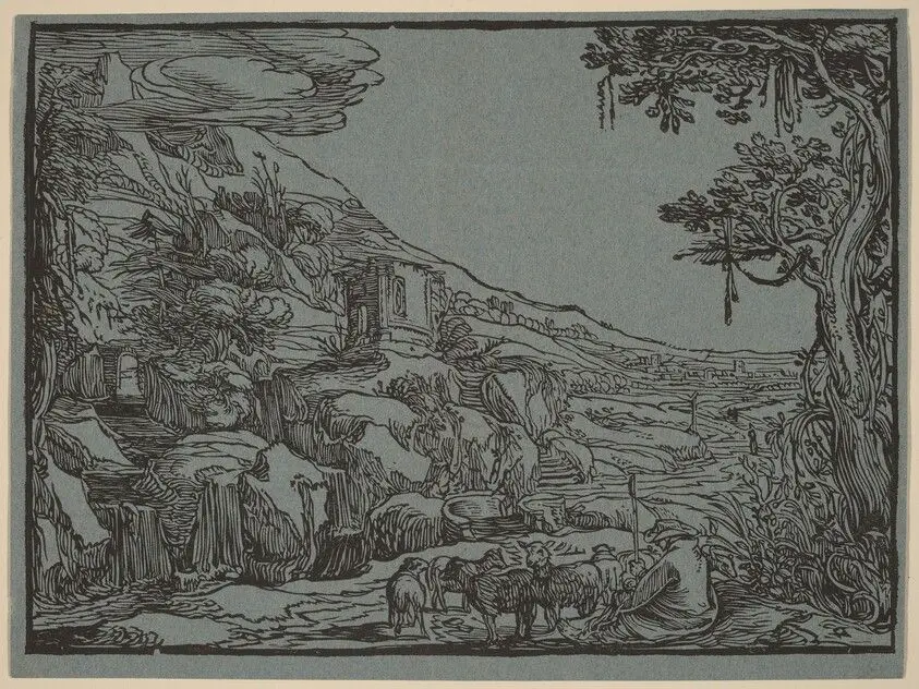 Arcadian Landscape by Dutch 17th Century