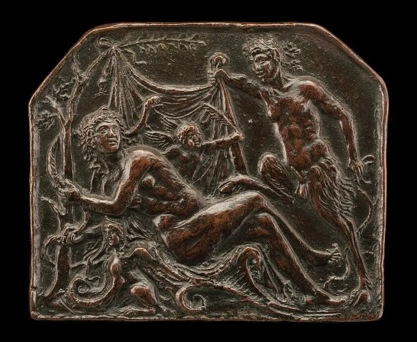 A Satyr Uncovering a Nymph by Briosco, called Riccio, Andrea