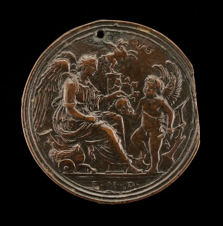 An Allegorical Scene (Fame & Eros) by Briosco, called Riccio, Andrea