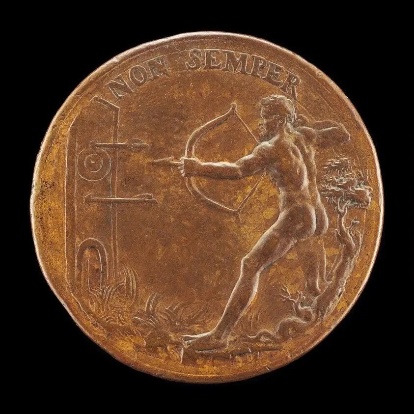 Sorra Shooting at a Mark [reverse] by Abondio, Antonio