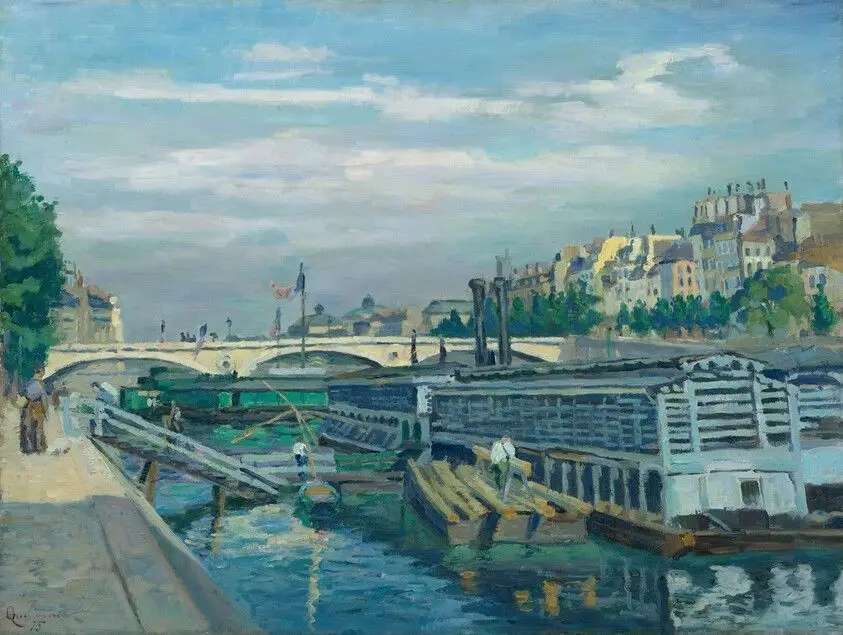 The Bridge of Louis Philippe by Guillaumin, Jean-Baptiste-Armand