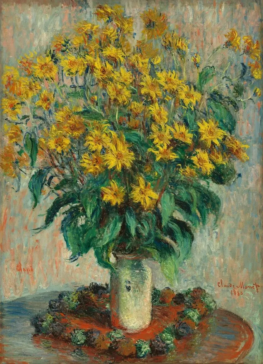 Jerusalem Artichoke Flowers by Monet, Claude