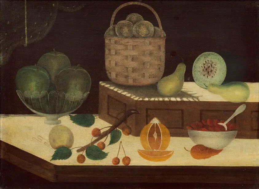 Still Life of Fruit by American 19th Century