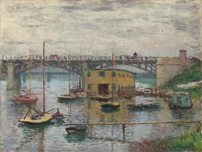 Bridge at Argenteuil on a Gray Day by Monet, Claude
